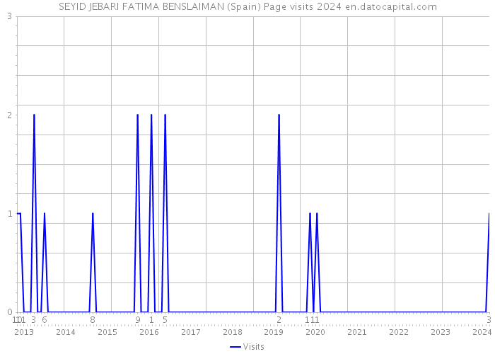 SEYID JEBARI FATIMA BENSLAIMAN (Spain) Page visits 2024 
