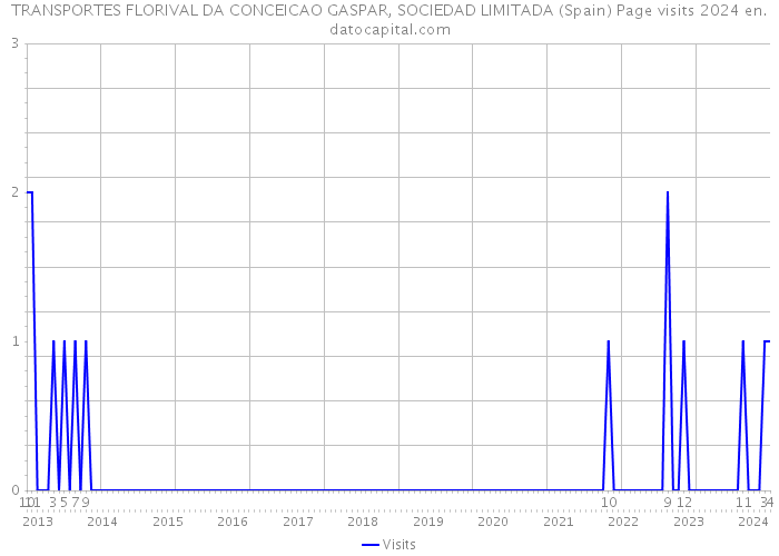TRANSPORTES FLORIVAL DA CONCEICAO GASPAR, SOCIEDAD LIMITADA (Spain) Page visits 2024 