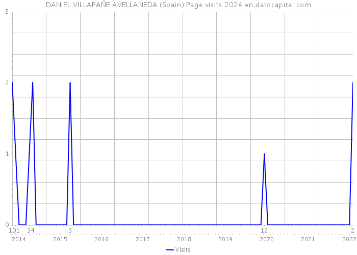 DANIEL VILLAFAÑE AVELLANEDA (Spain) Page visits 2024 