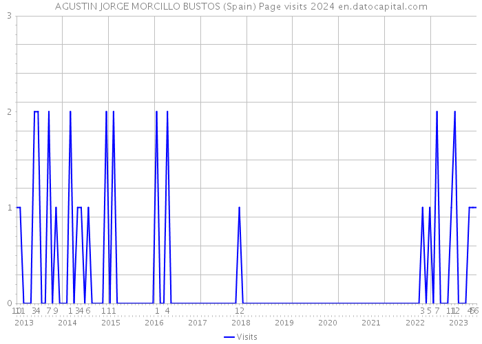 AGUSTIN JORGE MORCILLO BUSTOS (Spain) Page visits 2024 