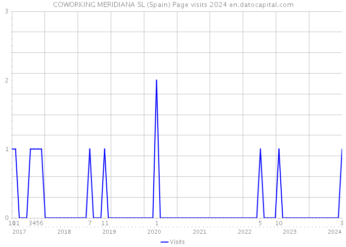 COWORKING MERIDIANA SL (Spain) Page visits 2024 