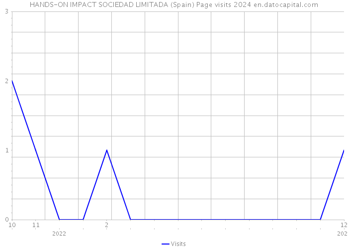 HANDS-ON IMPACT SOCIEDAD LIMITADA (Spain) Page visits 2024 