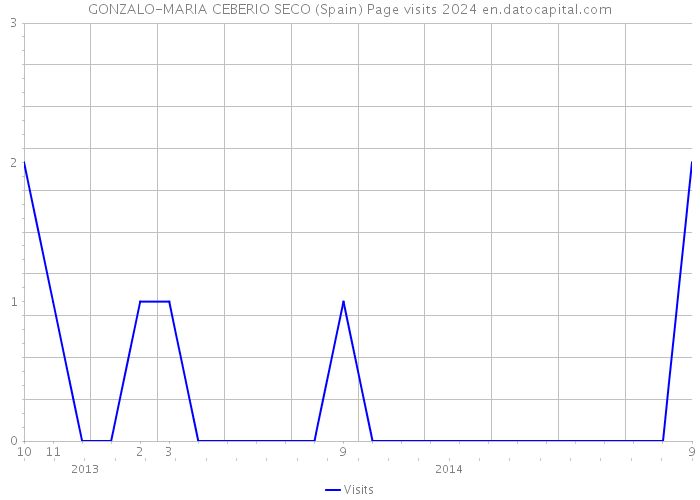 GONZALO-MARIA CEBERIO SECO (Spain) Page visits 2024 