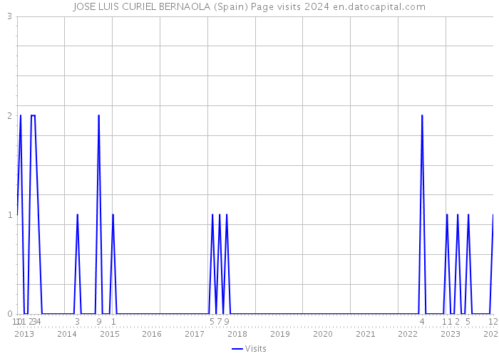 JOSE LUIS CURIEL BERNAOLA (Spain) Page visits 2024 