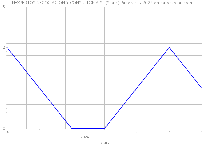 NEXPERTOS NEGOCIACION Y CONSULTORIA SL (Spain) Page visits 2024 