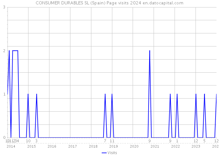 CONSUMER DURABLES SL (Spain) Page visits 2024 
