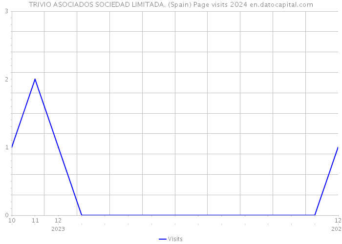 TRIVIO ASOCIADOS SOCIEDAD LIMITADA. (Spain) Page visits 2024 