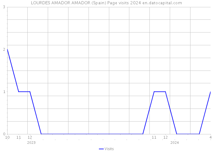 LOURDES AMADOR AMADOR (Spain) Page visits 2024 