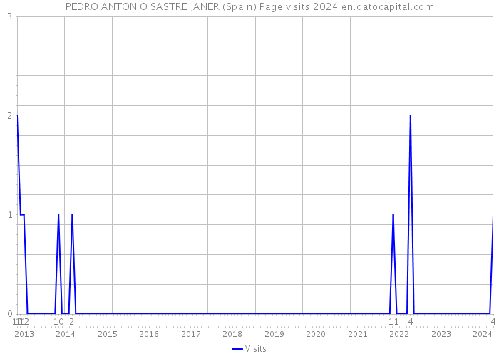 PEDRO ANTONIO SASTRE JANER (Spain) Page visits 2024 