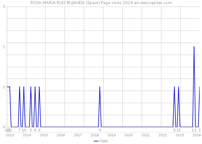 ROSA MARIA RUIZ BUJANDA (Spain) Page visits 2024 