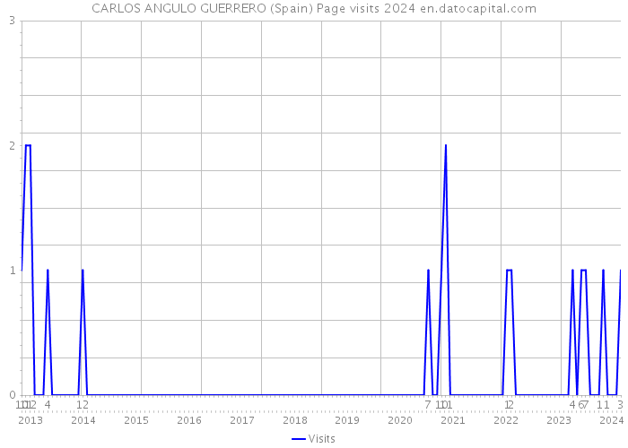 CARLOS ANGULO GUERRERO (Spain) Page visits 2024 