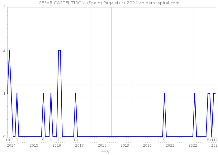 CESAR CASTEL TIRONI (Spain) Page visits 2024 