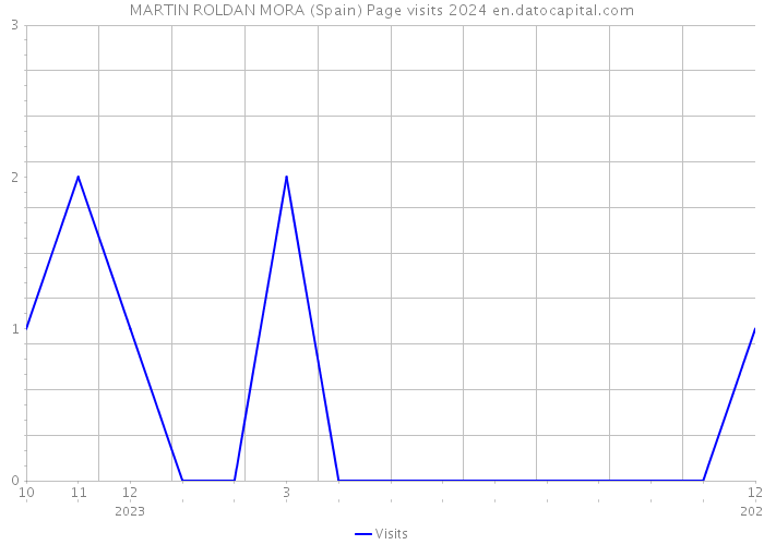 MARTIN ROLDAN MORA (Spain) Page visits 2024 