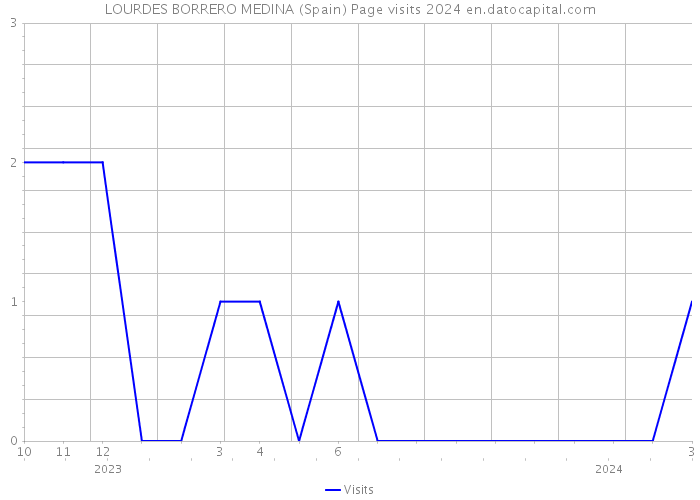 LOURDES BORRERO MEDINA (Spain) Page visits 2024 