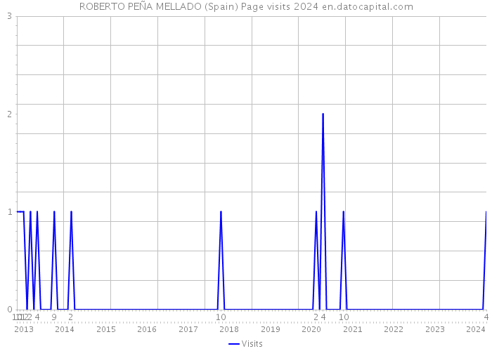 ROBERTO PEÑA MELLADO (Spain) Page visits 2024 