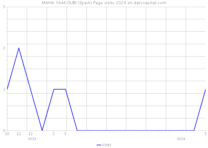 MAHA YAAKOUBI (Spain) Page visits 2024 