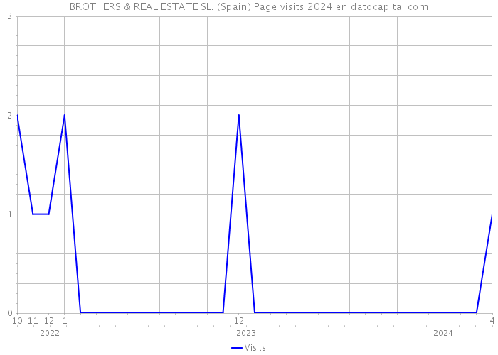 BROTHERS & REAL ESTATE SL. (Spain) Page visits 2024 