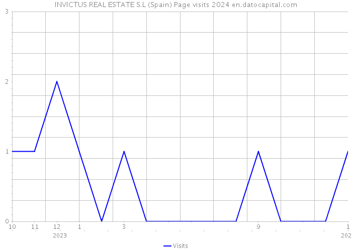 INVICTUS REAL ESTATE S.L (Spain) Page visits 2024 