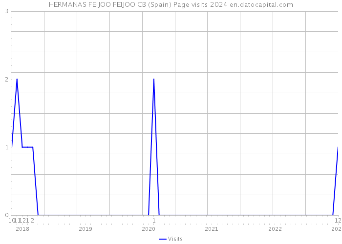 HERMANAS FEIJOO FEIJOO CB (Spain) Page visits 2024 