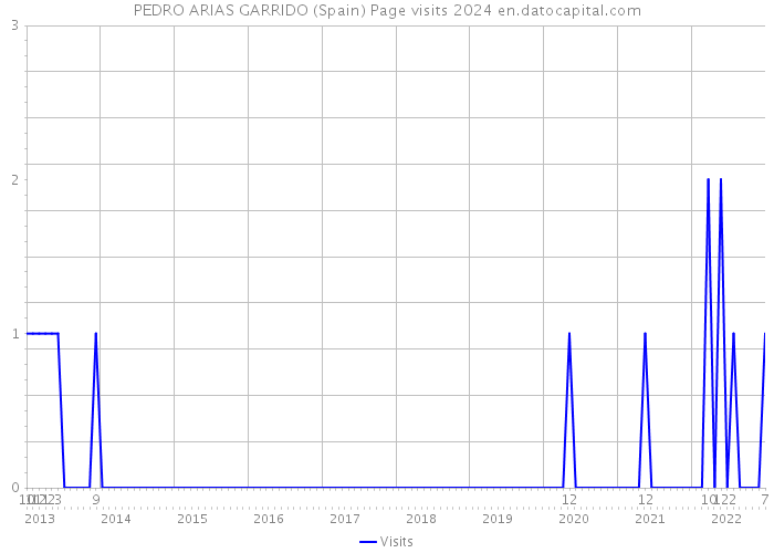 PEDRO ARIAS GARRIDO (Spain) Page visits 2024 