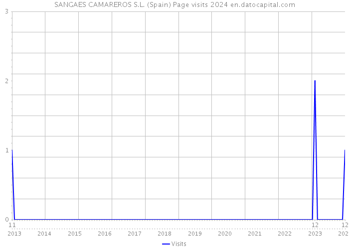 SANGAES CAMAREROS S.L. (Spain) Page visits 2024 