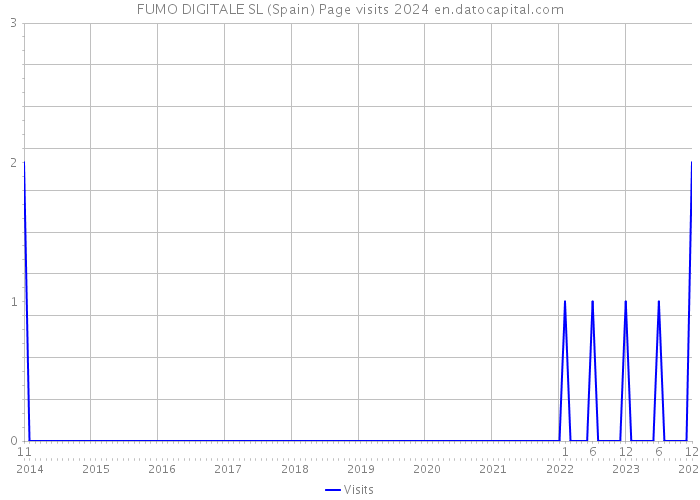 FUMO DIGITALE SL (Spain) Page visits 2024 