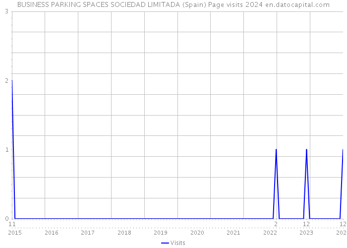 BUSINESS PARKING SPACES SOCIEDAD LIMITADA (Spain) Page visits 2024 