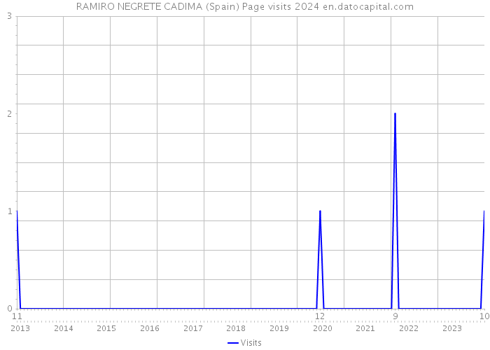 RAMIRO NEGRETE CADIMA (Spain) Page visits 2024 