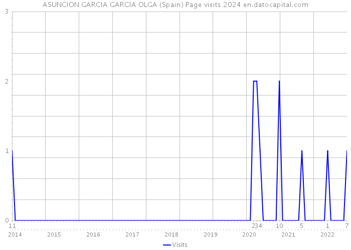 ASUNCION GARCIA GARCIA OLGA (Spain) Page visits 2024 