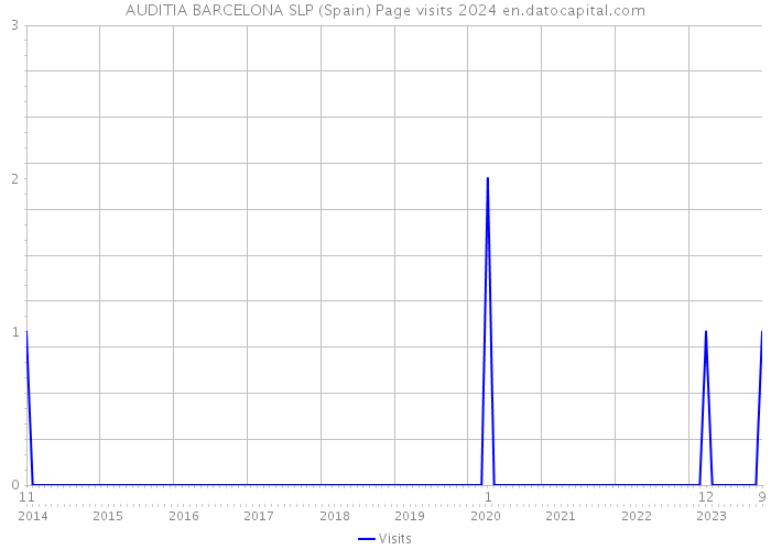 AUDITIA BARCELONA SLP (Spain) Page visits 2024 