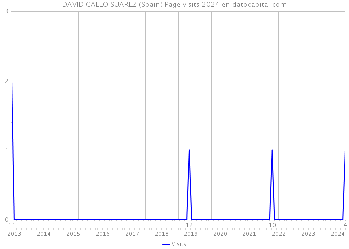 DAVID GALLO SUAREZ (Spain) Page visits 2024 