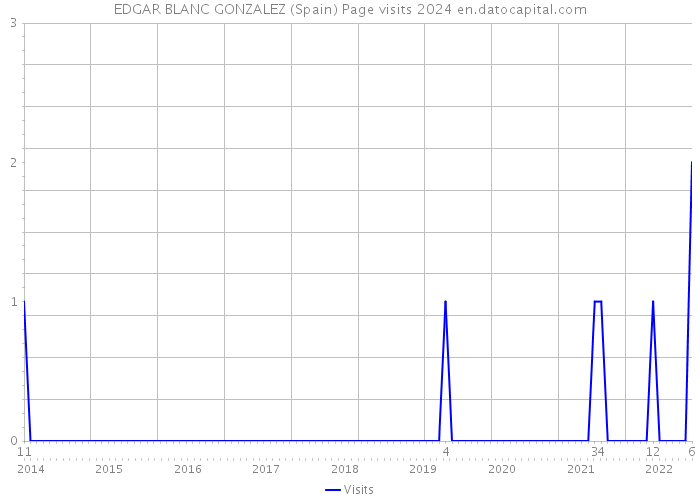 EDGAR BLANC GONZALEZ (Spain) Page visits 2024 
