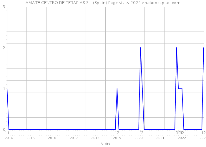 AMATE CENTRO DE TERAPIAS SL. (Spain) Page visits 2024 
