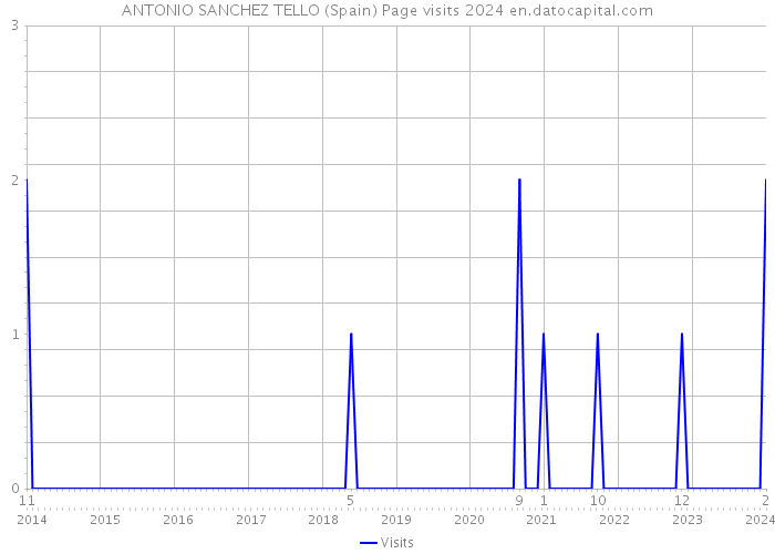 ANTONIO SANCHEZ TELLO (Spain) Page visits 2024 