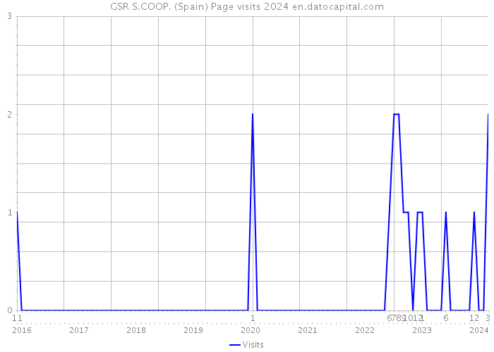 GSR S.COOP. (Spain) Page visits 2024 