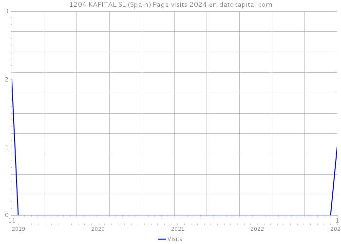 1204 KAPITAL SL (Spain) Page visits 2024 