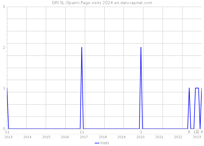 DRI SL (Spain) Page visits 2024 