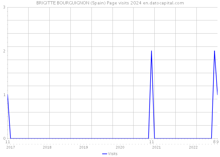 BRIGITTE BOURGUIGNON (Spain) Page visits 2024 