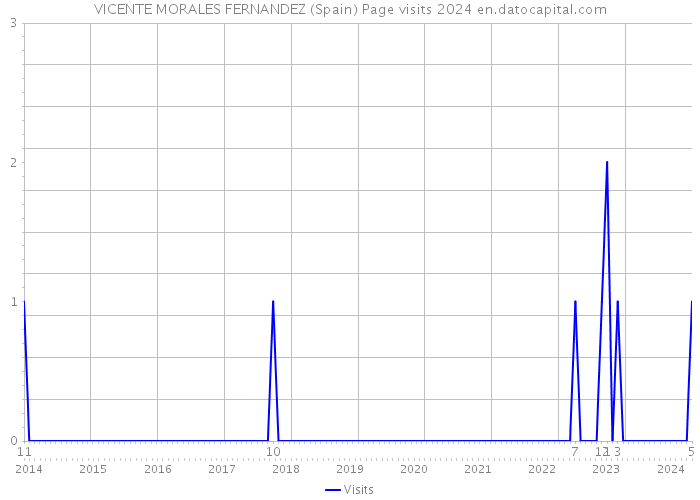 VICENTE MORALES FERNANDEZ (Spain) Page visits 2024 