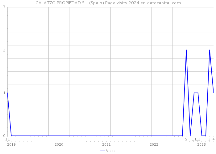 GALATZO PROPIEDAD SL. (Spain) Page visits 2024 