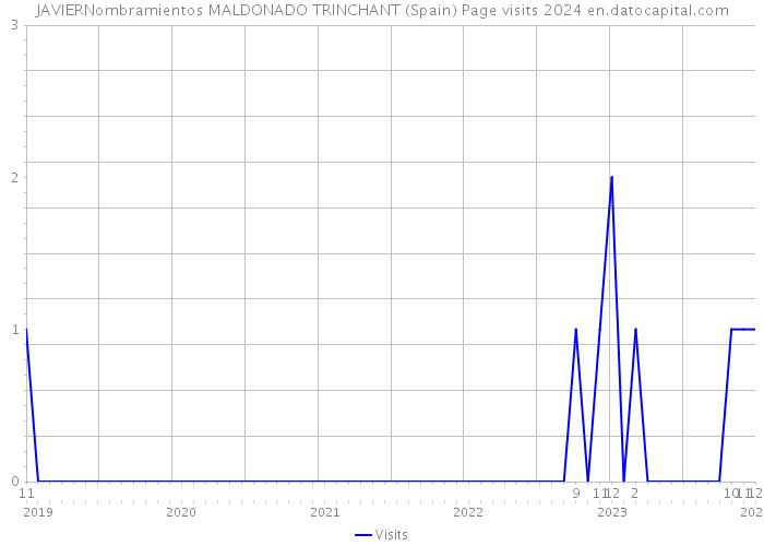 JAVIERNombramientos MALDONADO TRINCHANT (Spain) Page visits 2024 