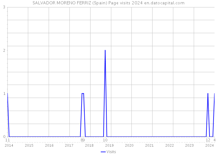 SALVADOR MORENO FERRIZ (Spain) Page visits 2024 