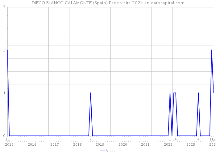 DIEGO BLANCO CALAMONTE (Spain) Page visits 2024 