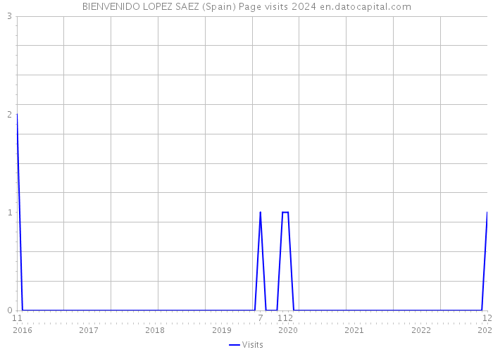 BIENVENIDO LOPEZ SAEZ (Spain) Page visits 2024 