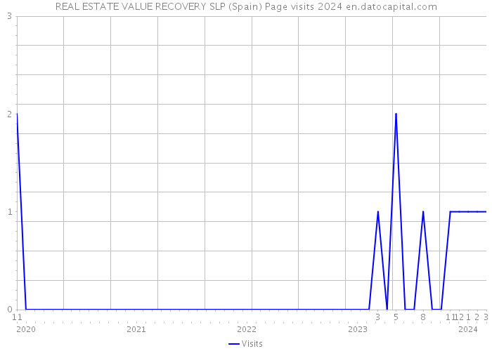 REAL ESTATE VALUE RECOVERY SLP (Spain) Page visits 2024 