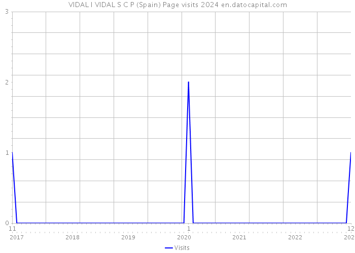 VIDAL I VIDAL S C P (Spain) Page visits 2024 