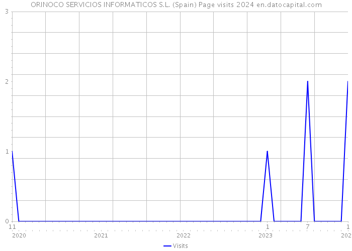 ORINOCO SERVICIOS INFORMATICOS S.L. (Spain) Page visits 2024 
