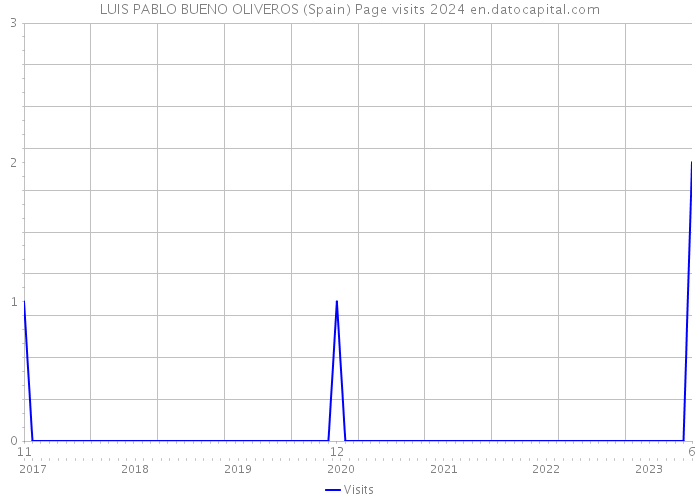 LUIS PABLO BUENO OLIVEROS (Spain) Page visits 2024 