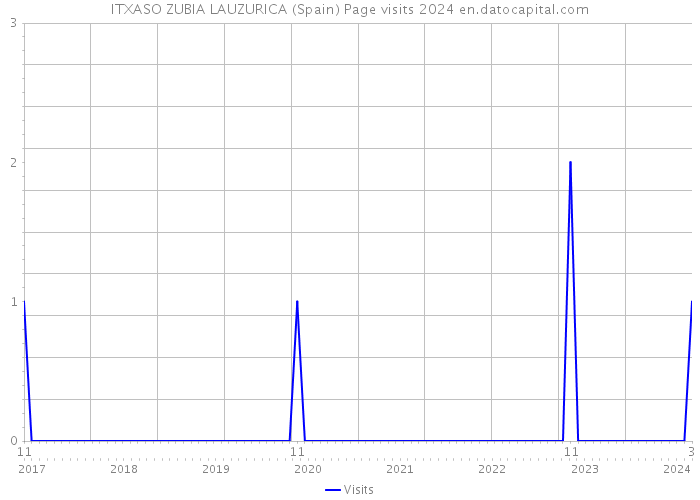 ITXASO ZUBIA LAUZURICA (Spain) Page visits 2024 