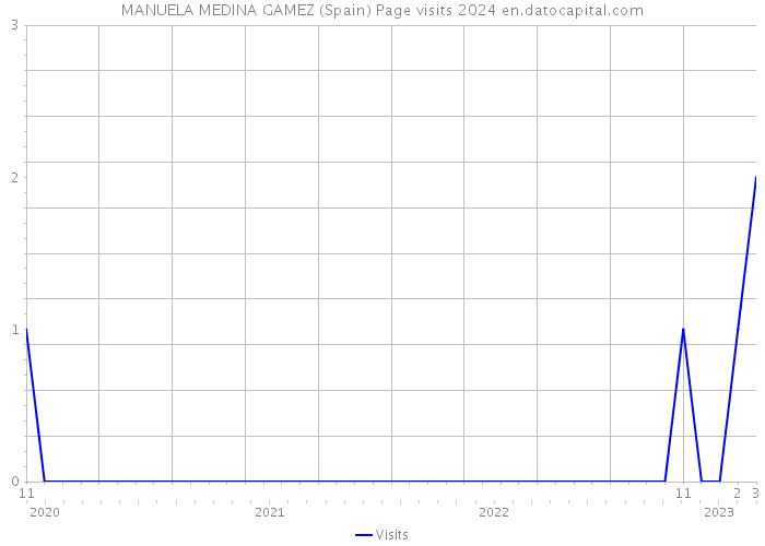 MANUELA MEDINA GAMEZ (Spain) Page visits 2024 